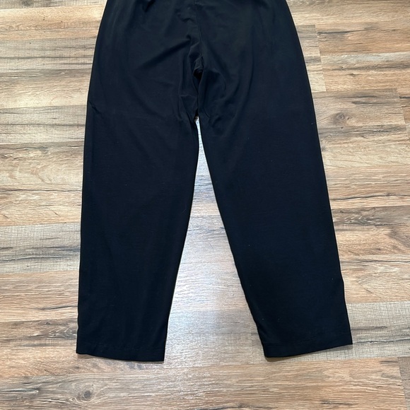 EILEEN FISHER OVERSIZED PANTSUIT HIGH RISE BLACK LIGHTWEIGHT Sz SMALL - Picture 4 of 7